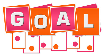 Goal Orange Pink Squares Stripes Dots Bottom 