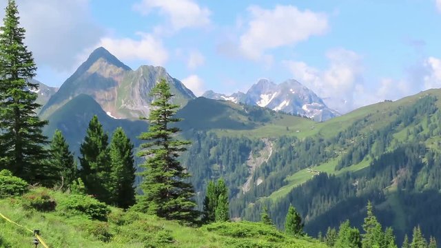 High tauern mountains in tirol Austria. Snow covered mountains.