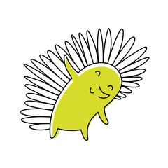 Yoga Hedgehog Vector 