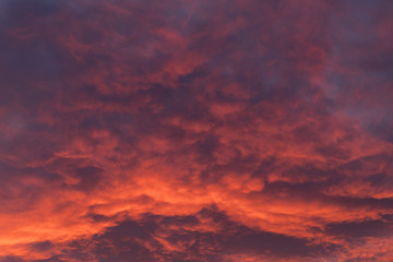 Dramatic stormy sky before dawn