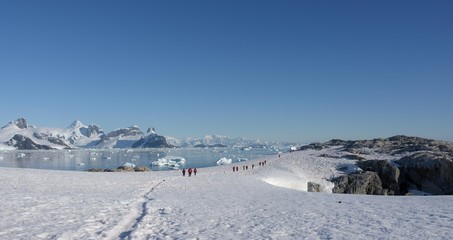 Randonnée en Antarctique