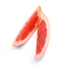 Fresh grapefruit isolated on white background