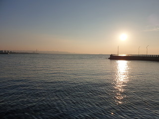 Naklejka premium Baku boulevard bay 