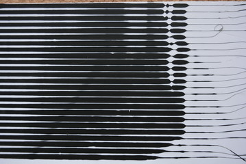 Black and white abstraction of white stripes and black stripes super background, art