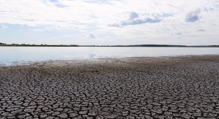 The shallow water due to climate change