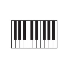 Fototapeta premium piano keys icon- vector illustration