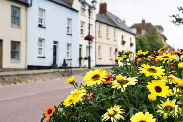 Village street in Cotswald, England, UK