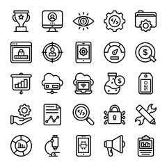 Seo line Icons Pack