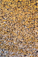 Pattern of a Stack Sile of Chopped Wood