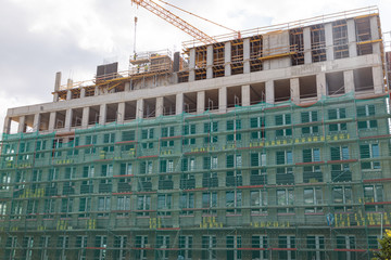 COnstruction site of modern building development