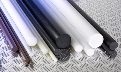 Industrial semi-finished hard plastic pipes