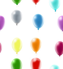 Isolated image of balloons.Seamless image