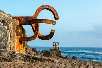 The Comb of the Wind in Donostia-San Sebastian, Spain