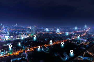 smart city with checkpoints  communication network