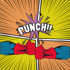 Comic book explosion pop art cartoon