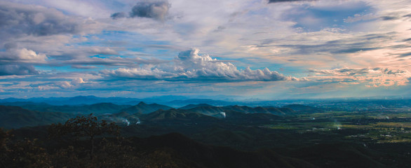 landscape with clouds