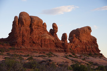Fototapeta na wymiar Arches Rock Forms