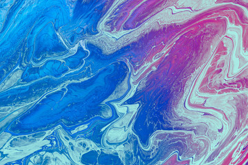 Blue Liquid marble abstract surfaces Design.