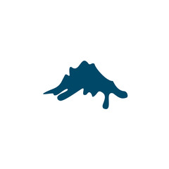 Mountain icon logo design vector template