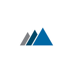 Mountain icon logo design vector template