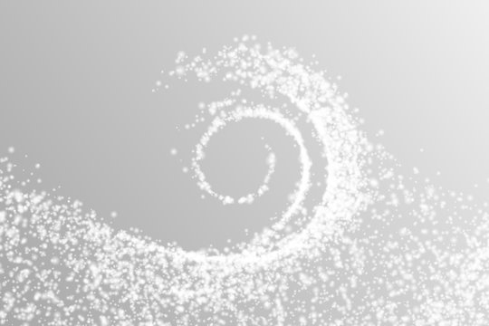 Abstract Light Wave Of White Snow Particles