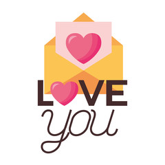 Love represented by card vector design