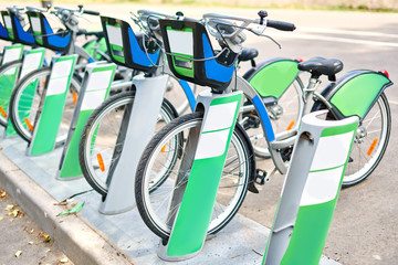 Obraz premium Bicycle rental in Almaty city Kazakhstan