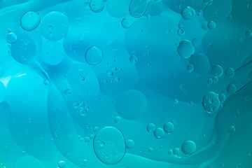 Abstract Blue water bubbles background