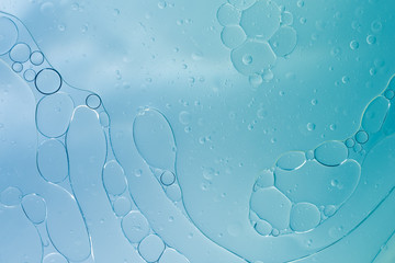 Abstract Blue water bubbles background