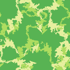 Fototapeta na wymiar Summer camouflage of various shades of green and yellow colors