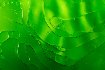 Abstract Green water bubbles background