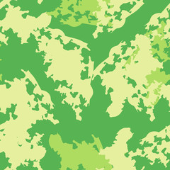 Summer camouflage of various shades of green and yellow colors