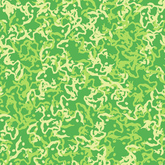 Summer camouflage of various shades of green and yellow colors