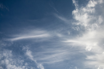 blue sky with white clouds