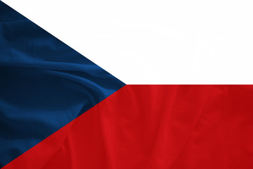 Czech Republic flag with 3d effect