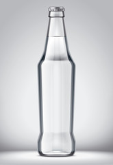 Glass bottle mockup. 