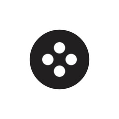 button simple geometric symbol logo vector