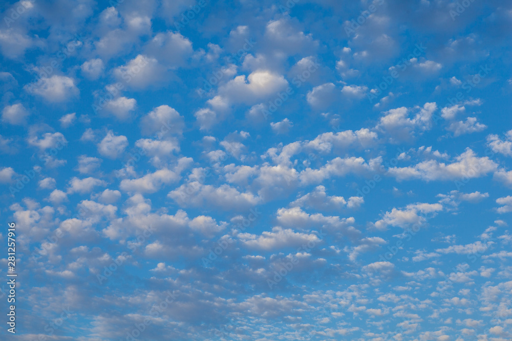 Wall mural blue sky background with clouds