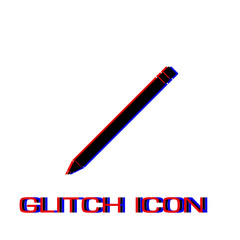 Pencil icon flat