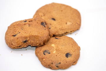 Tasty cookies isolate on white background.