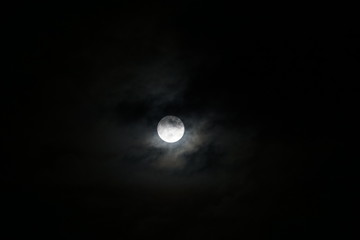 full moon in the sky
