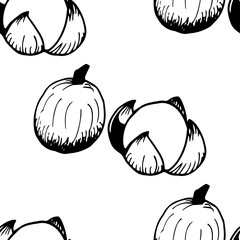 Tropical fruit longan seamless pattern