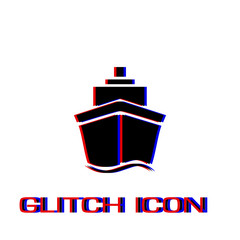 Ship icon flat