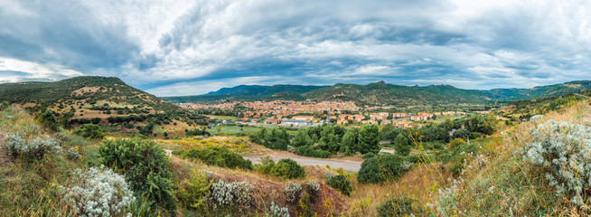 Bosa, colourful town in Sardinia, Italy.