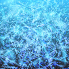 Lights on blue background