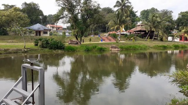A lake in kluang town, johor malaysia