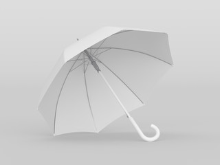 Umbrella studio photo. Mockup. 3D rendering
