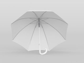 Umbrella studio photo. Mockup. 3D rendering