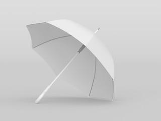 Umbrella studio photo. Mockup. 3D rendering