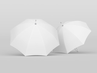 Umbrella studio photo. Mockup. 3D rendering